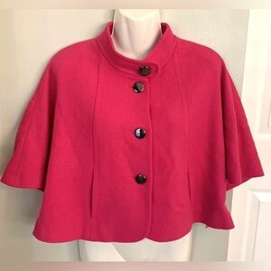 Laurel Cropped Blazer Jacket Women’s 0 XS 33 Bright Pink Career Business